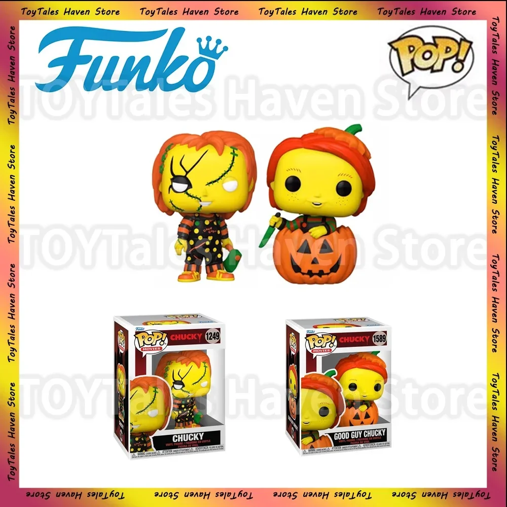 [In Stock] Original Funko Pop Child's Play Revives Halloween Chucky Vinyl Anime Figure Model Collect Gifts