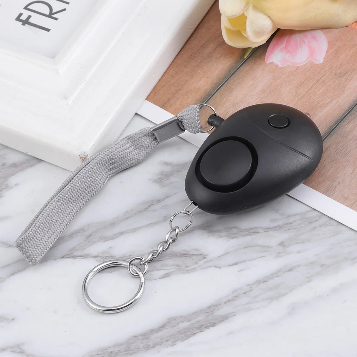 5 قطعة إنذار شخصي صغير الذئب برهان إنذار عالية ديسيبل 130db جهاز الأمن في حالات الطوارئ المفاتيح المحمولة مصباح ليد