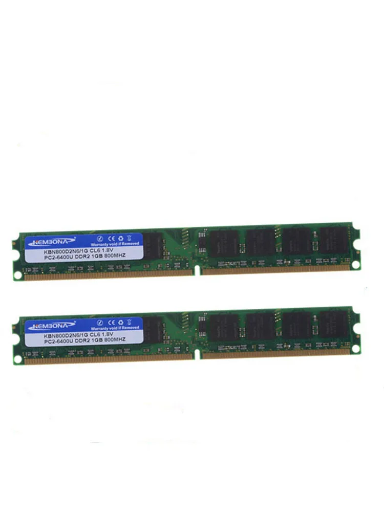 KEMBONA best selling price pc desktop ddr2 2g 2gb 800mhz kits(2Xddr2 1gb)  work for all motherboard