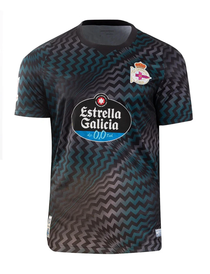 2026/27 Deportivo De La Coruña Trikot, 3D-Druckdesign, schnelltrocknendes, atmungsaktives T-Shirt, Herren- und Damen-Fußball-T-Shirt aus Mesh – Detail 6