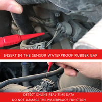 10pcs Insulation Piercing Needle Pin Sensitive Multimeter Piercing Needle Probe Measuring Device Car Tool for Banana Plug