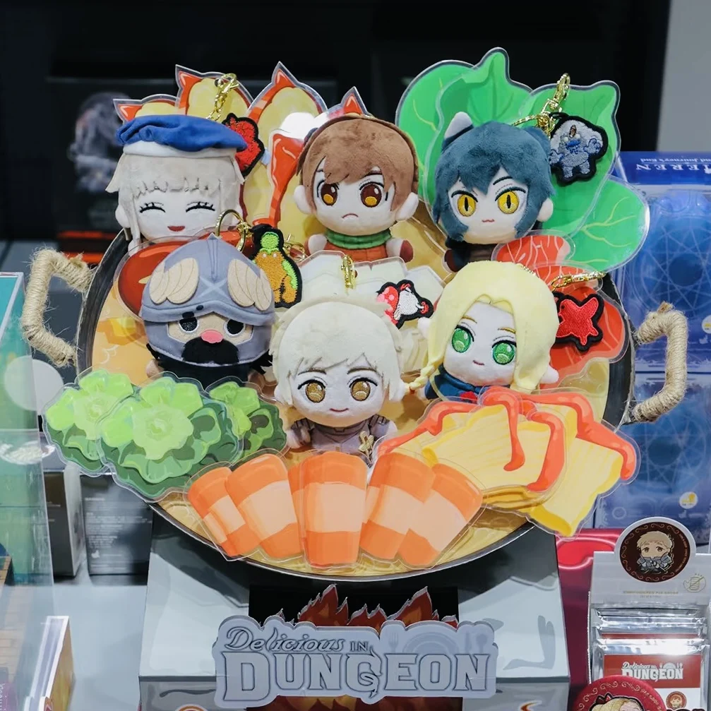 Hot Toys Delicious in Dungeon Pluche Sleutelhanger Laios Marcille Collection Rugzak Hanger Blind Box Kerst Mysterieuze Geschenken