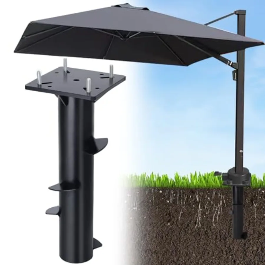 

In-ground Umbrella Base/ Inground Umbrella Stand/ Rustproof Steel Umbrella Holder/ Upright Outdoor Umbrella Holder for Offset C