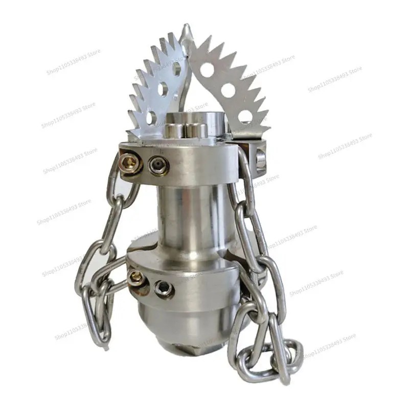 For 3.6KG Rotating Chain High Pressure Nozzle Dredging Clogging Hard Dirt Grease Dredging Car Nozzle Sewer Pipe