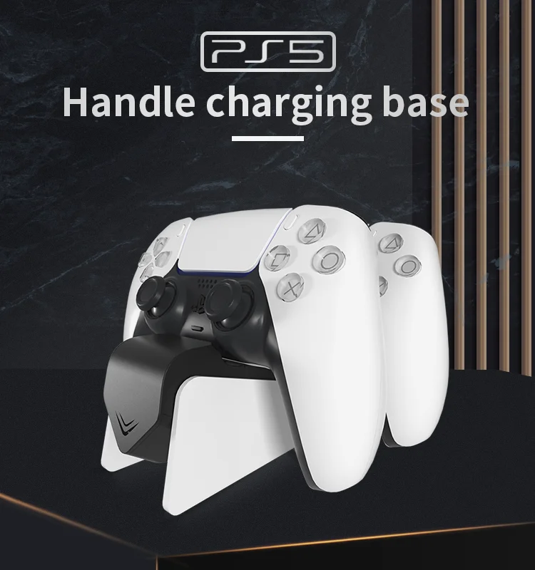 

PS5 Controller Charger Kit with Fast Charging AC Adapter, Dual Charging Stand for Playstation 5, Charging current 5V/3A