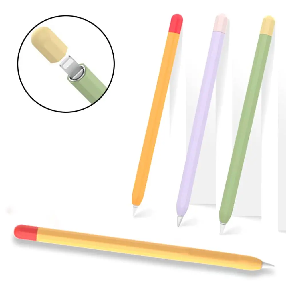 

Soft Stylus Alupen Nib Cover Protective Skin Dust Proof Silicone Pen Case For Apple Pencil 1 2