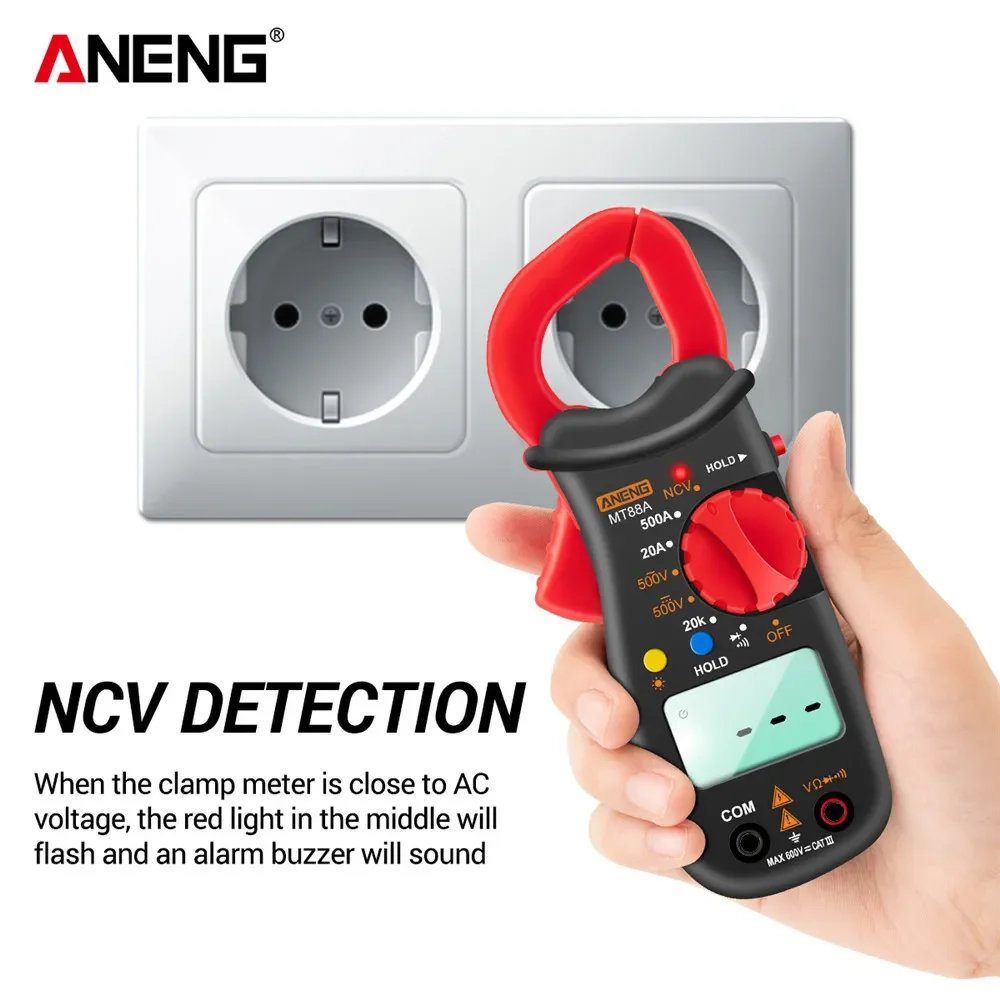 ANENG MT88A New Touch Screen Clamp Multimeter Multi-functional Measure Tester NCV Test Multimetro Instrument True RMS Test Tools