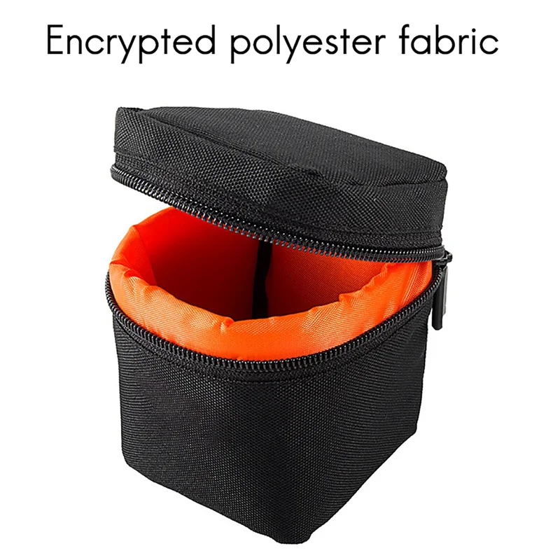 

Winter Essential 3X Camera Lens Bag DSLR Padded Thick Shockproof Protective Pouch Case Lens Pouch For DSLR Camera