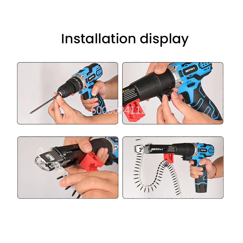 2025 New Cordless Electric Drywall Screw Gun Adjustable Screw Length Depth for Home DIY Woodworking Easy to Use Nail Gun Tools view 6