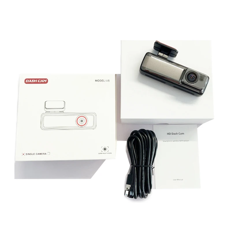 FHD1080P WiFi Car DVR Dashcam 24H Parking Monitor 170° Wide Angle Fisheye Len Nightvision GPS Location Blackbox Source Factory