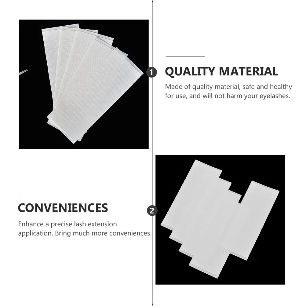 10 Sheet Eyelash Glue Strips Adhesive Fake Lashes Holder Refill Quality Safe Healthy Use Extension Precision