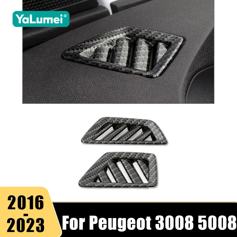 

For Peugeot 3008 5008 GT 2016 2017 2018 2019 2020 2021 2022 2023 Car Air Conditioning Vent Outlet Cover Trim Sticker Accessories