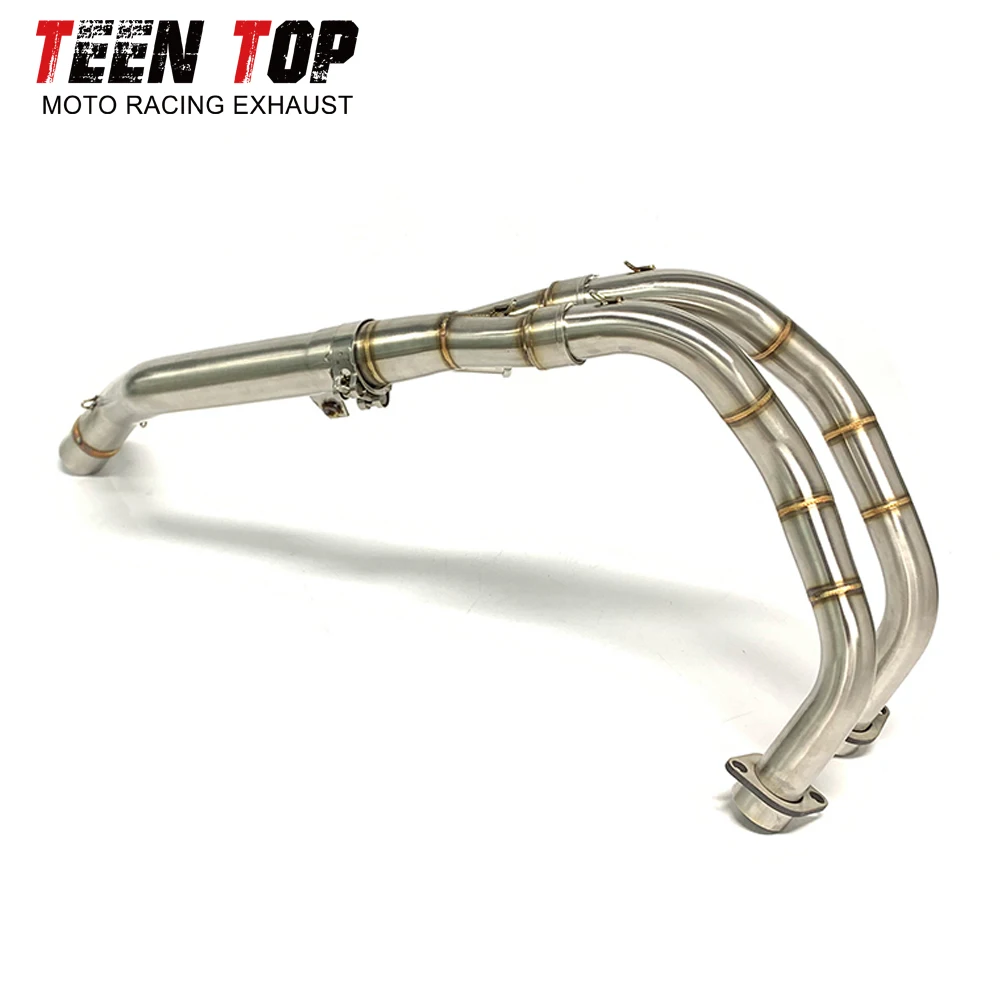 For Honda CB500X/CB500F/CBR500R Front Header Link Connect Tube Motorcycle Exhaust Pipe Modified Slip on 2013-2021 Steel