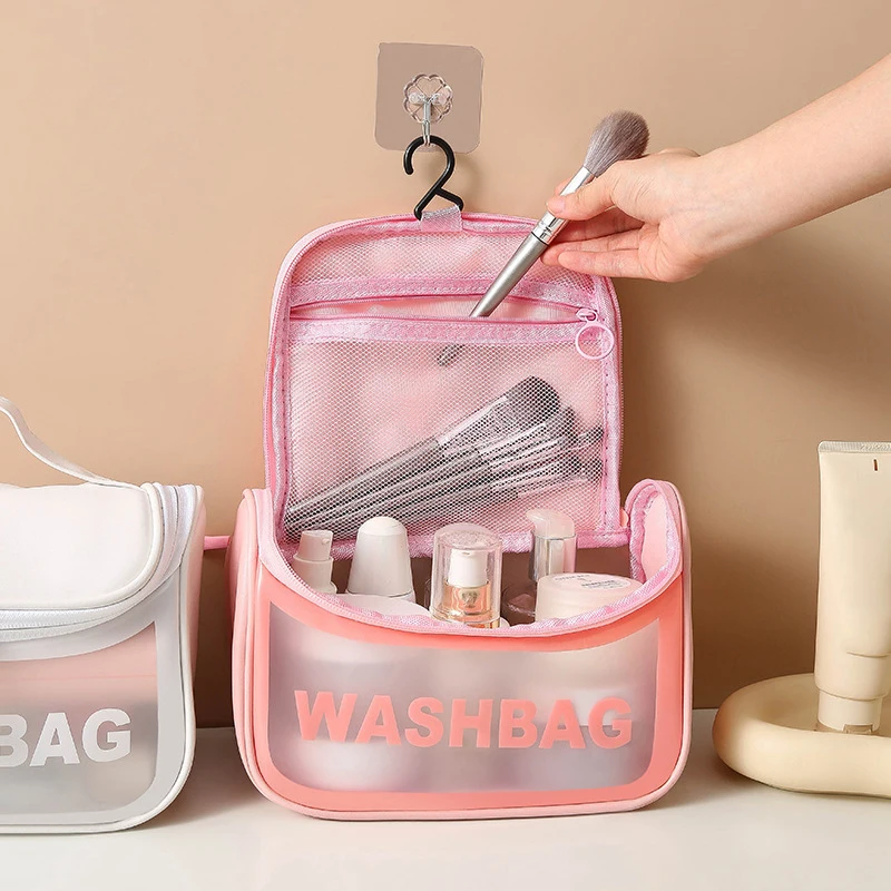 Nieuwe Draagbare Make-Up Tas Grote Capaciteit Draagbare Reis-Toilettas Waterdichte Transparante Cosmetica Opbergtas