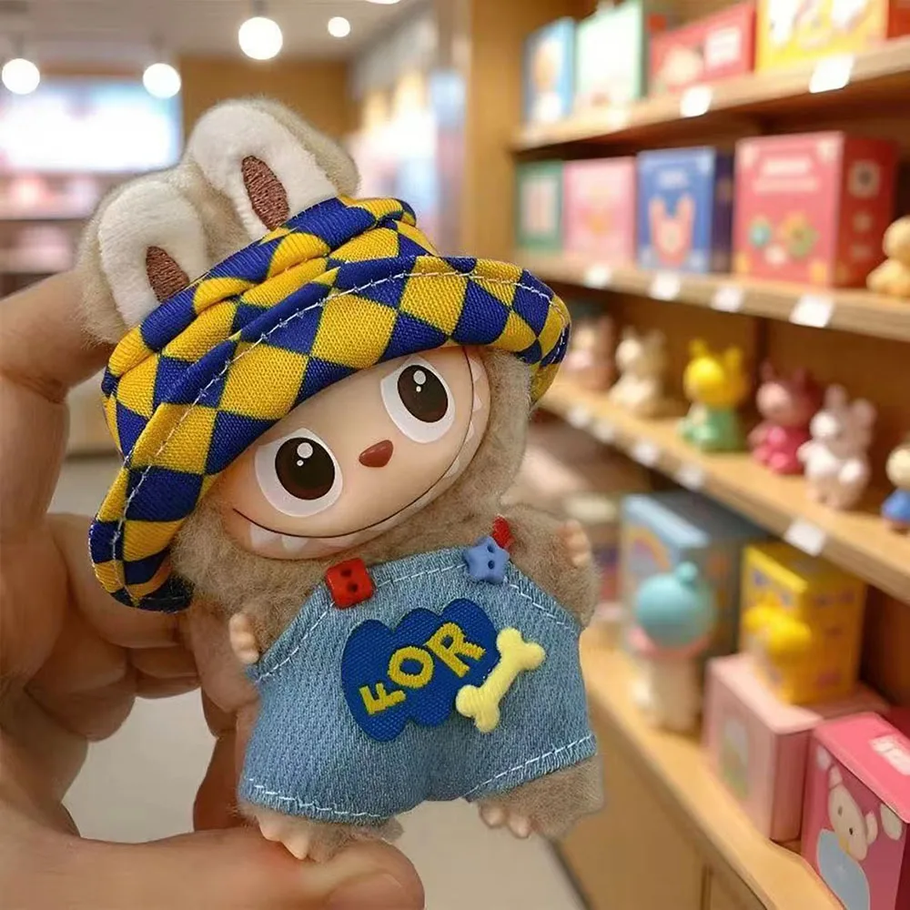 ملابس دمى قطيفة لـ Mini 10 سنتيمتر Labubu 4.0 دبوس وحوش لسلسلة الحب مجموعة ملابس أنيقة إكسسوارات الزي ذاتية الصنع هدية