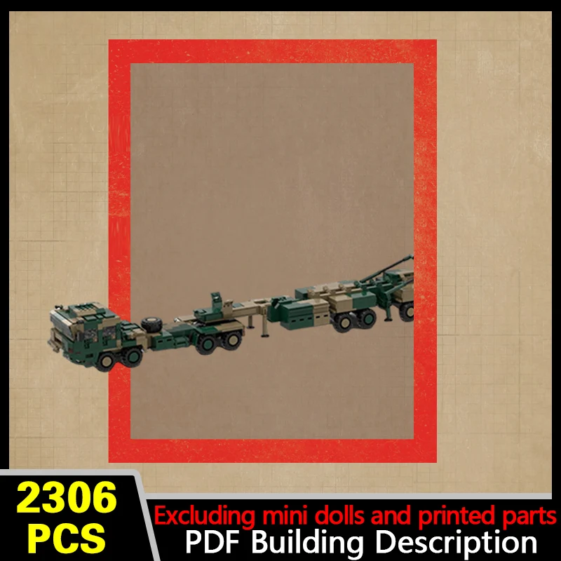 DF-31 Solid-Fuel Missile Model MOC Building Bricks War Equipment Modular Technology Gifts Holiday Assemble Children Toys Suit