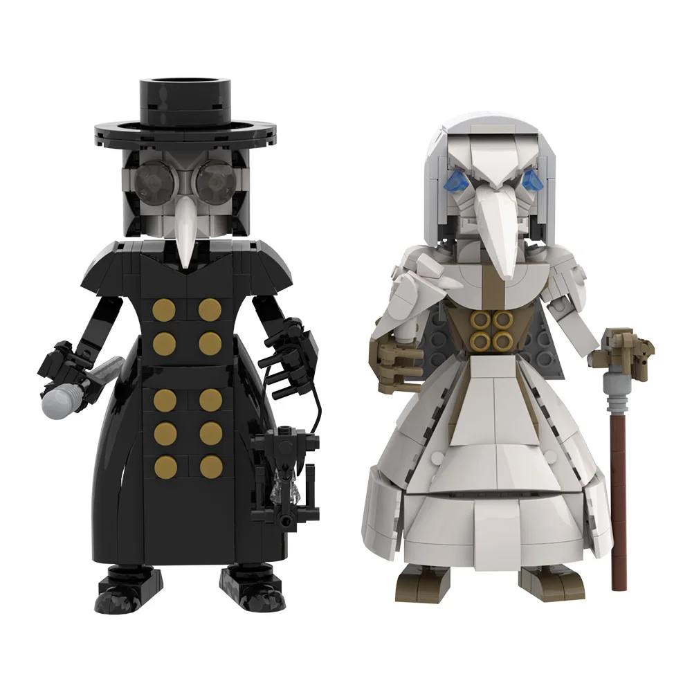 

MOC Plague Doctor Building Blocks Model Plague Doctor Action Figures Creativity Bricks Assembly Toys Kids DIY Birthday Gifts