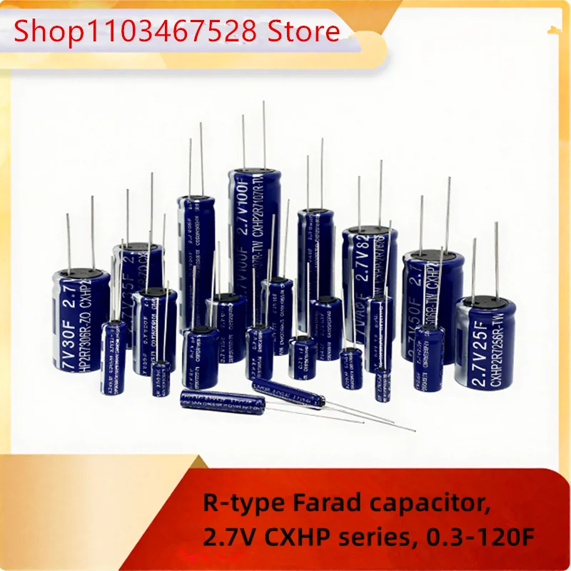 

5PCS Capacitors 2.7V 1F/2F/3.3F/4F/4.7F/7F/10F/15F/18F/20F/22F/25F/30F/34F/40F/50F/60F/70F/82F/100F/120F supercapacitors