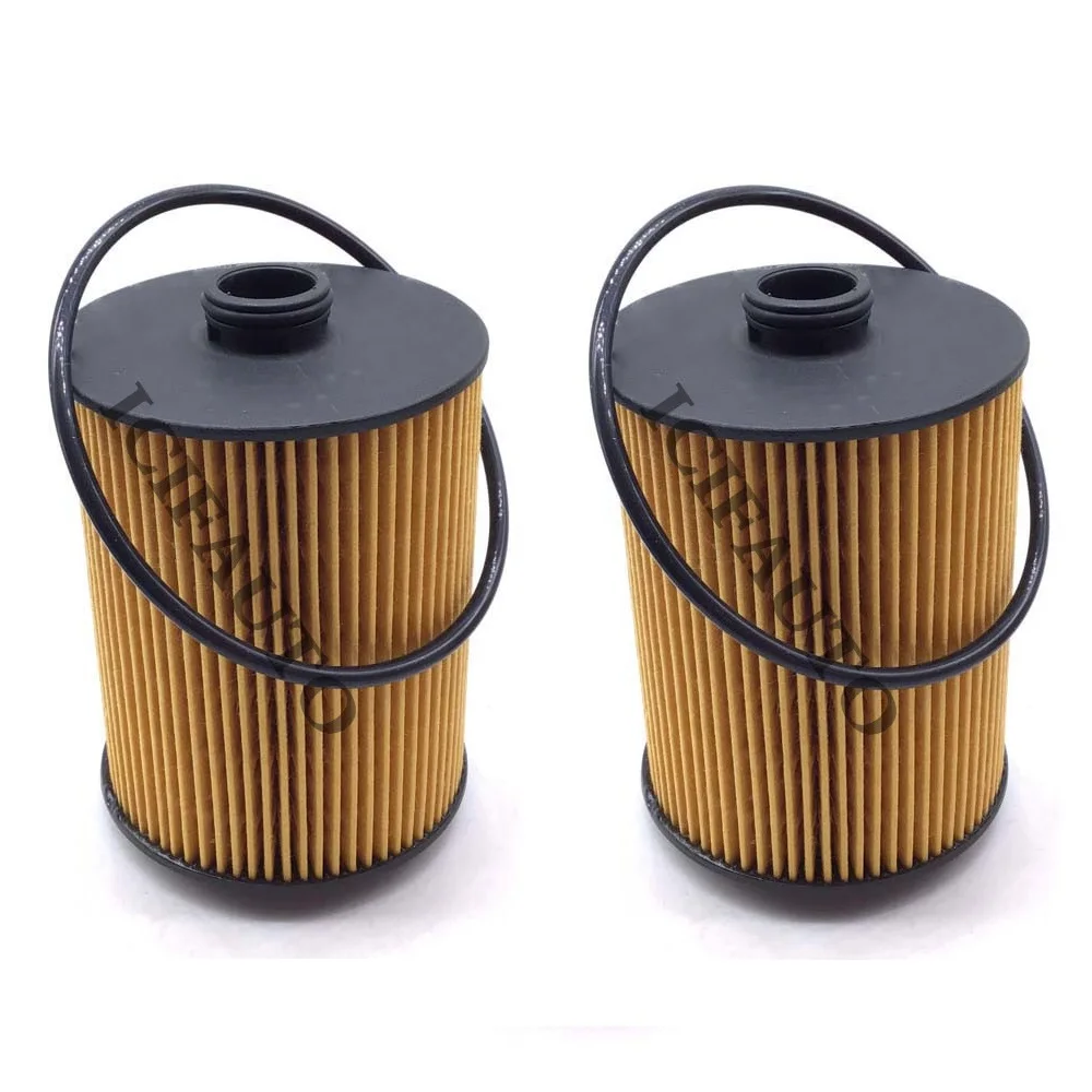 2 x Engine Oil Filter for Porsche Cayenne Volkswagen CC Passat 3.6L V6 GAS DOHC OX983DECO, 95810722210, 03H115561, 03H115562