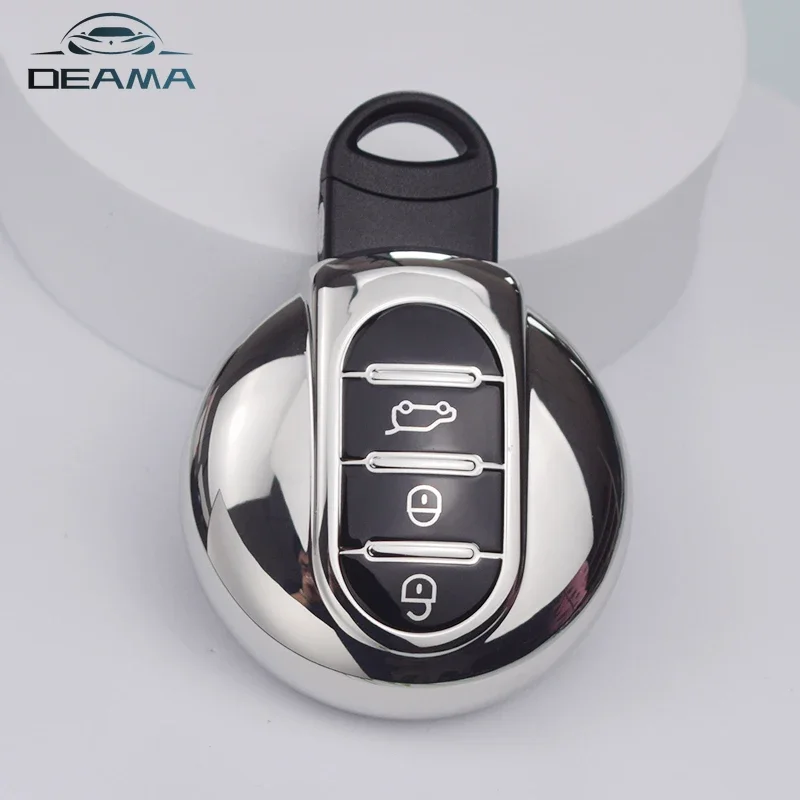 3 Buttons TPU Car Key Cover Case Fob Set Cup Bag Fit for BMW MINI Cooper 2014 2015 F55 F56 Key Protector