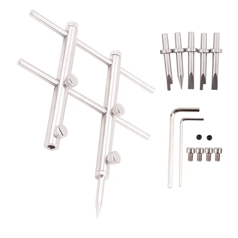 Camera Lens Openning Repairing Tool Kit 10-100Mm Lens Repair Set With 3 Tips 6 Screws 2 Hexagon Wrench For DSLR Camera
