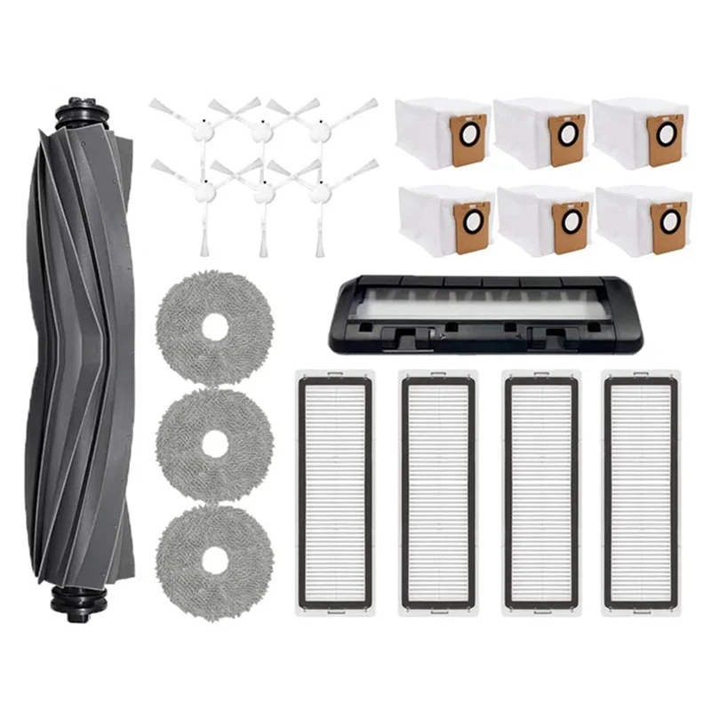 

Сменная основная роликовая щетка для Dreame X20 Pro, фильтр НЕРА, боковая вращающаяся щетка, насадка на швабру, запчасти для пылесоса