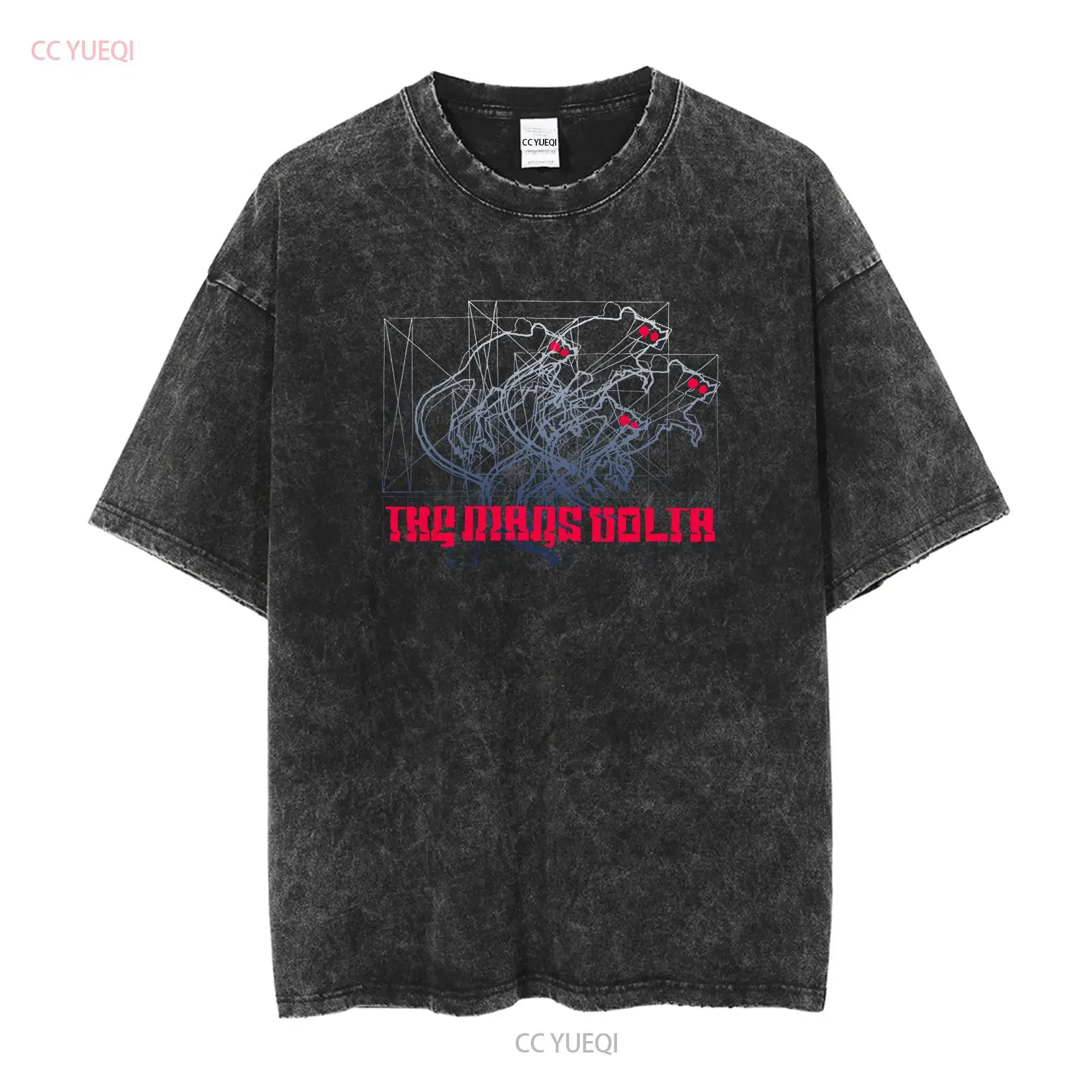 Reprinted 2003 The Mars Volta Band T Shirt rock gift for fan vintage Washed Comfortable fashion designer clothes streetwear
