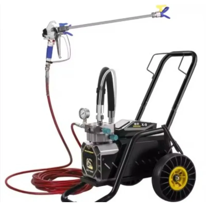 Безвоздушный распылитель латексной краски высокого давления, мощный многофункциональный электрический распылитель краски для покраски покрытия, пистолет-распылитель