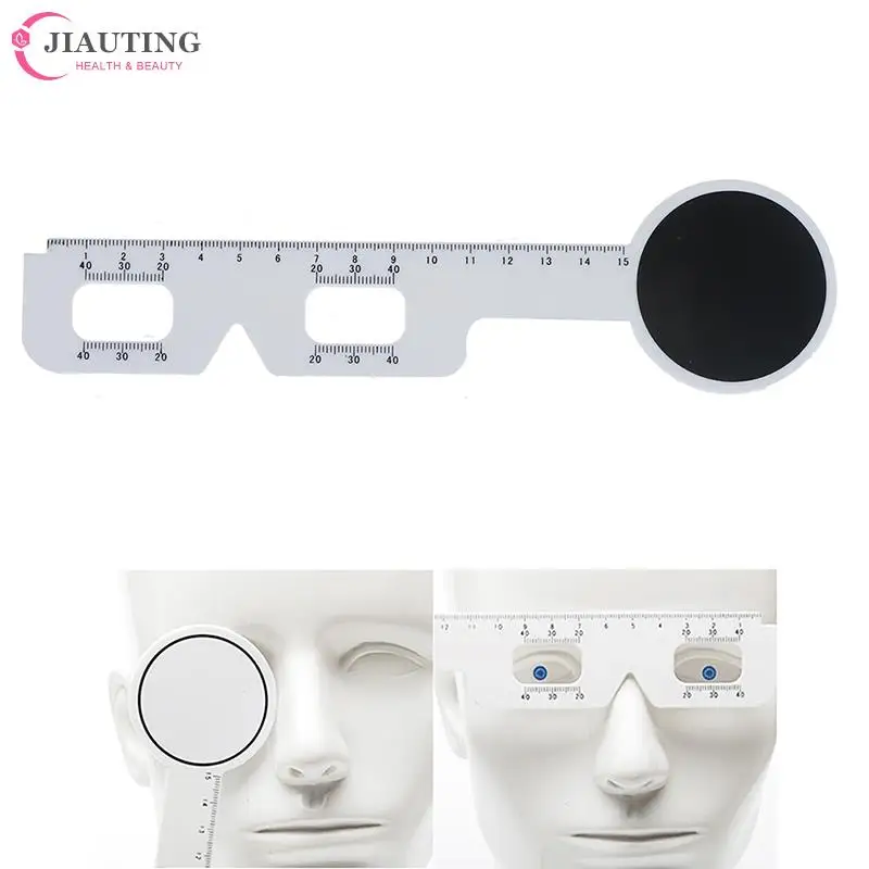 1/4pc Stainless Steel Handle Eye Occluder Optometry PD Ruler Pupil Distance Measuring Tool Eye Ophthalmic Tool For Hospital Care