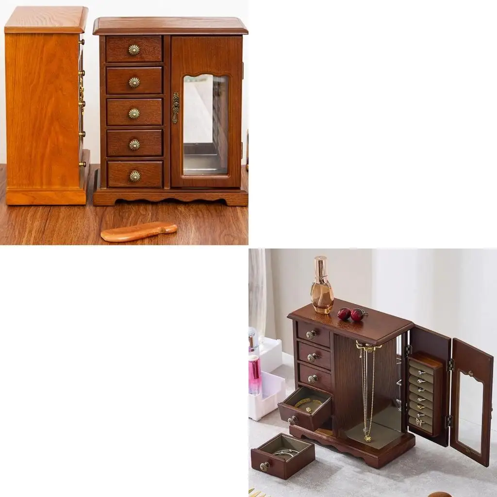 

Decorative Jewelry Storage Box Fashionable Jewelry Storage Holder for Organizing Necklaces and Earrings in Any Room