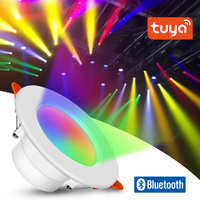 Tuya Smart LED Downlight AC 110V AC 220V CCT RGB Spotlight Bluetooth Control Dimmable Round Recessed Ceiling Lamp Sync Music