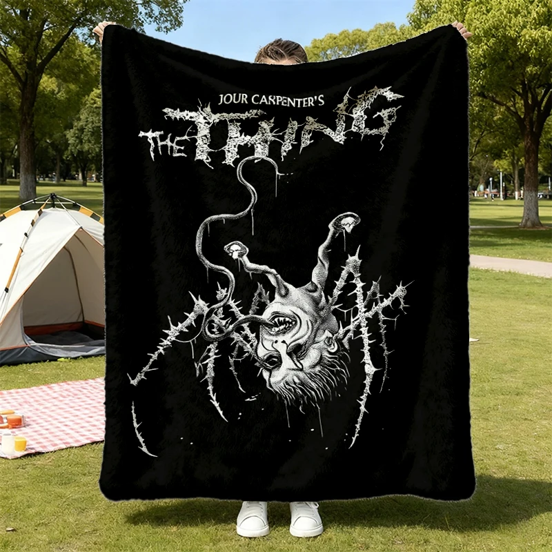 New The Thing Cozy Blanket Movie Funny Flannel Throw Flannel Blanket