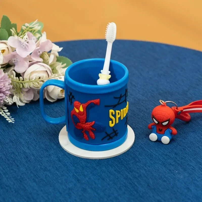 Marvel movie peripheral Spiderman student wash cup boy kindergarten cartoon three-dimensional anti-fall toothbrushing cup gift