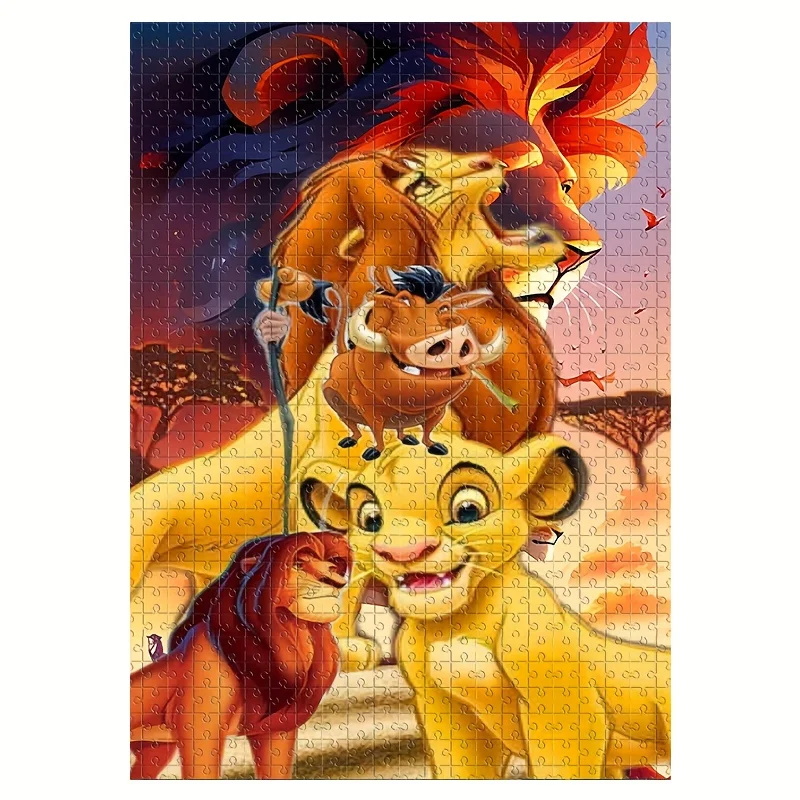 Puzzle del Re Leone Simba e Mufasa - Sfida da 1000 pezzi con Simba Cub Nala - Gioco di puzzle del film ufficiale - Compleanno/Natale/T