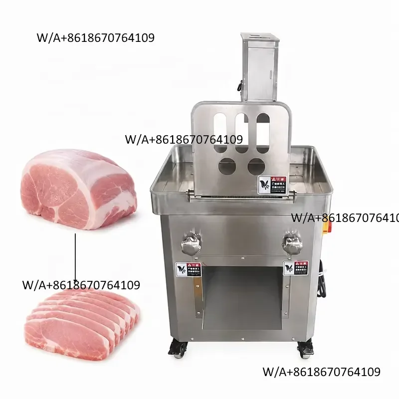 High Power Electric Meat Slicer Machine Pork Chicken Shredding Equipment Detachable Blade Set Meat Slicing Machine