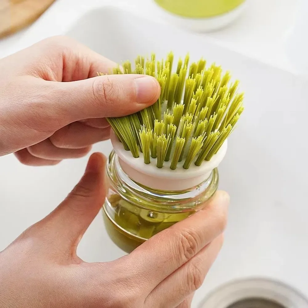 Universal With Soap Dispenser Dish Brush Multi Use Non-greasy Scrub Brushes Cleaning Tool Pot Brush Cookware