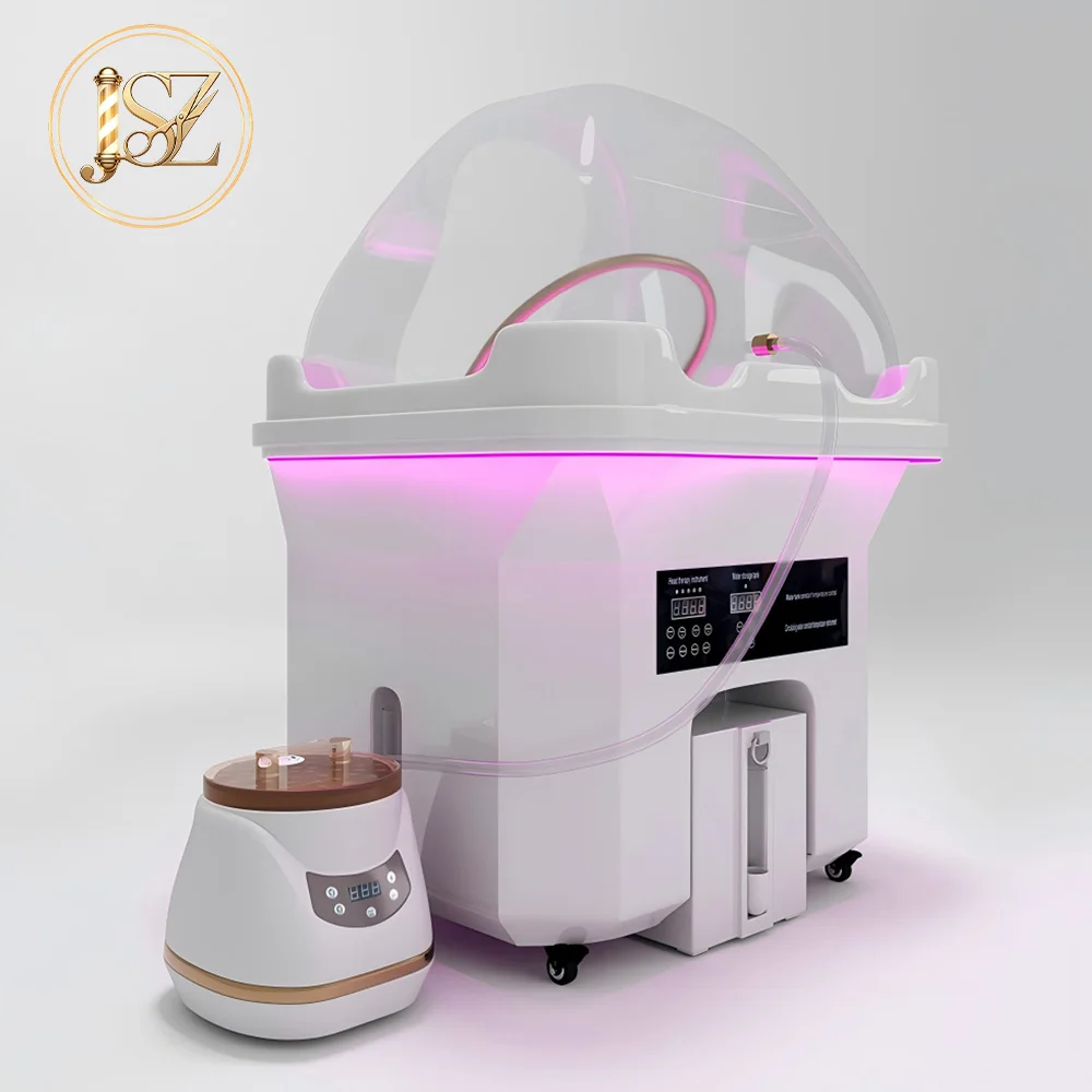 

Lightweight Acrylic Salon Shampoo Bowl Portable Waterfall Flow Head Circulation Washing Basin