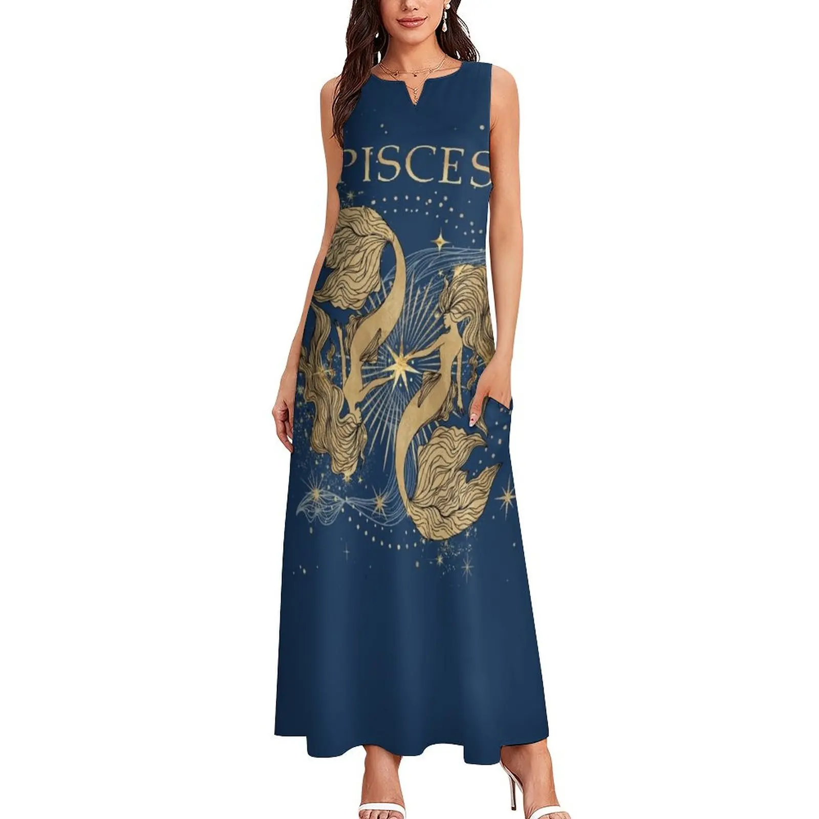 Pisces zodiac woman Long Dress Bridesmaid dress woman dresses summer