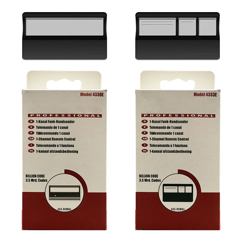 LiftMaster 4333E 4330E 4332E 4335E 1A5477-3 שְׁלַט רָחוֹק פותחן דלתות מוסך 433.92MHz בקר פיקוד בשלט רחוק של שער