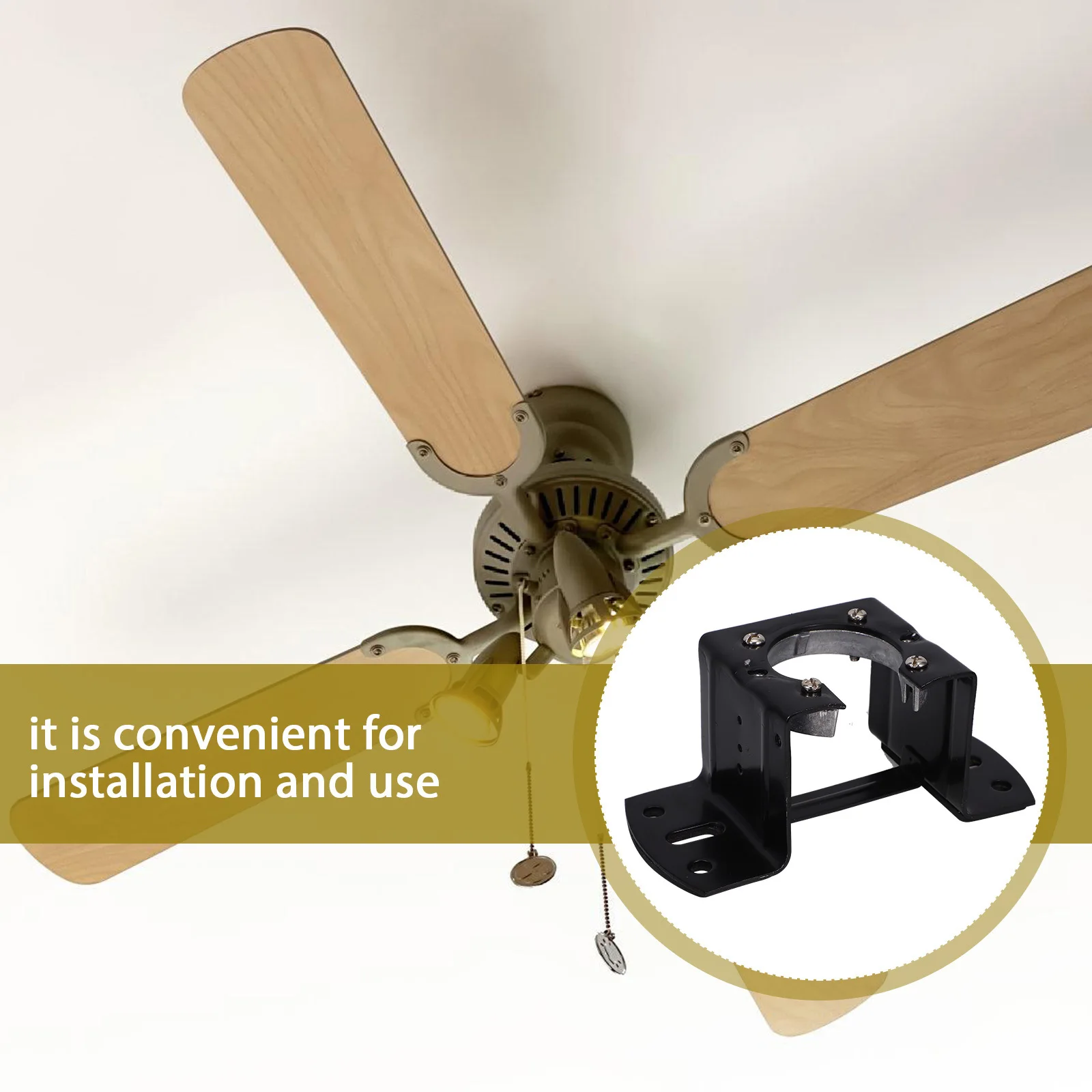 범용 천장 팬 브래킷 내구성이 뛰어난 철 소재 쉬운 설치 천장 팬 장착 도구 교체 부품