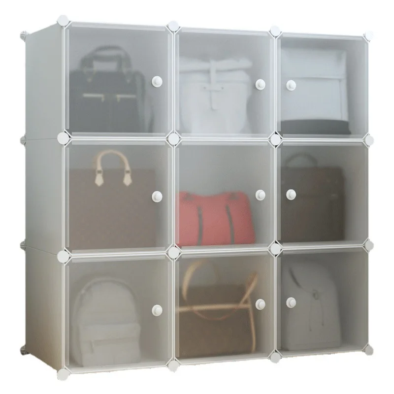 Wardrobe storage rack, women's bag, shelf, shelf, divider, plastic, assembly, storage, artifact, wardrobe storage box