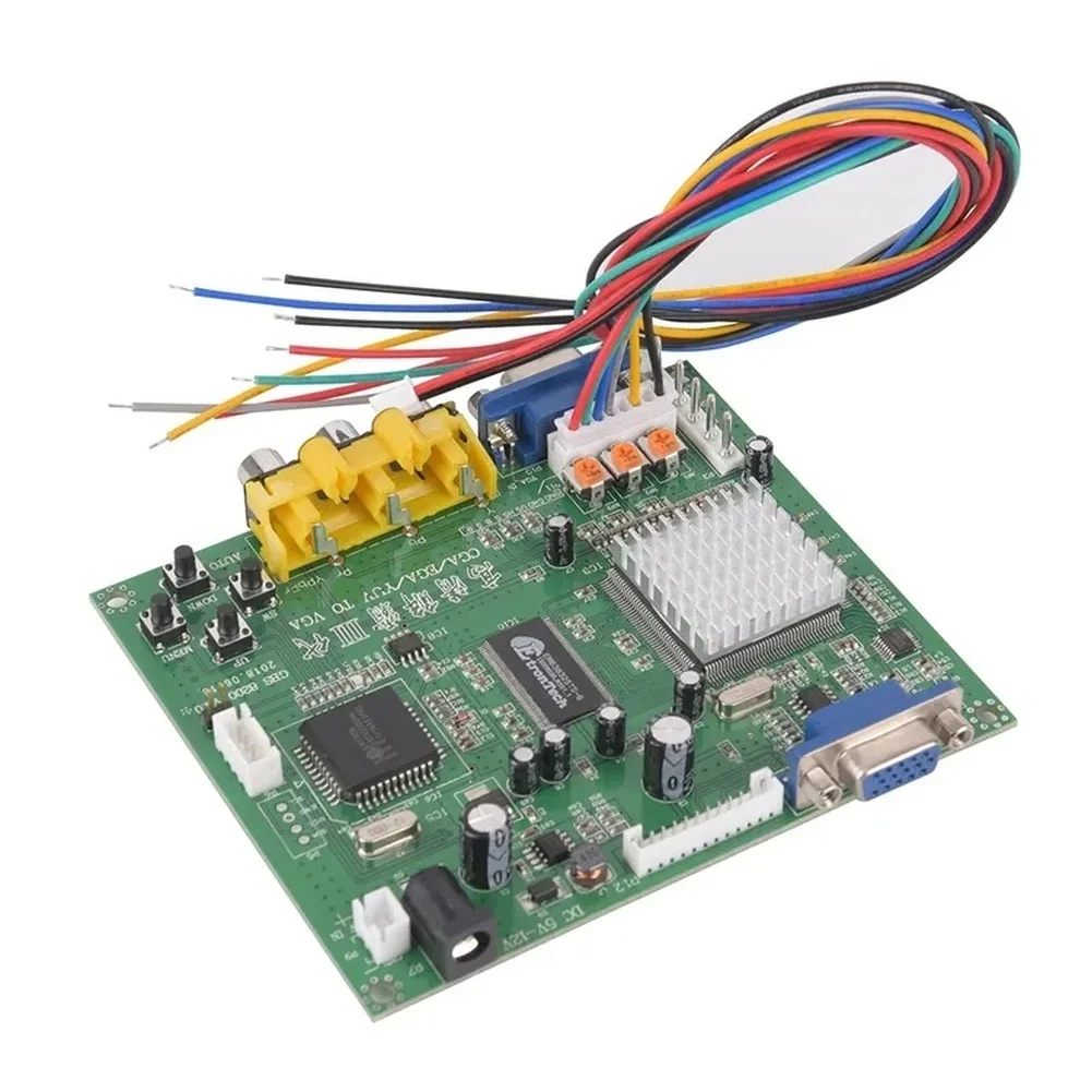 

1 Set Video Converter Board Signal Input For Arcade Game RGB/CGA/EGA/YUV To VGA HD Video Converter Board HD9800/GBS820015-31KHZ