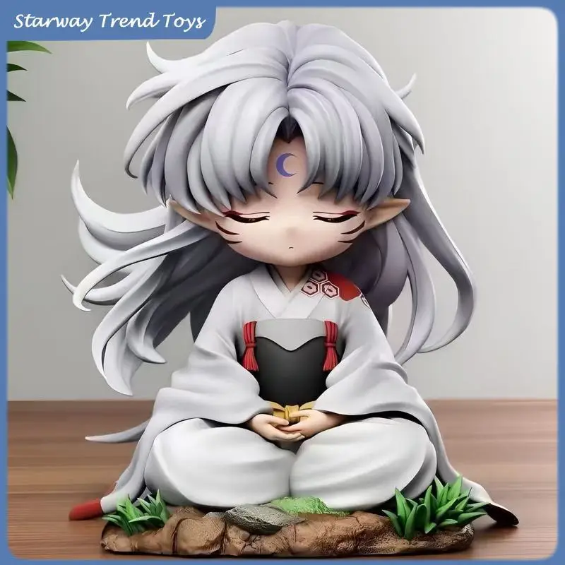 

Фигурка японского аниме Sesshomaru, роскошная сидящая модель GK, коллекционный предмет персонажей Inuyasha, крутой подарок для декора приборной панели автомобиля