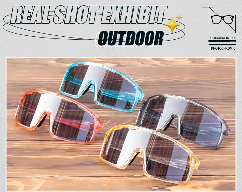 SCVCN Photochrome Sonnenbrille Cycl Männer UV400 Brillen Sport MTB Outdoor Brille Fahrrad UV400 Frauen Radfahren Gläser Sonnenbrille – Detail 14