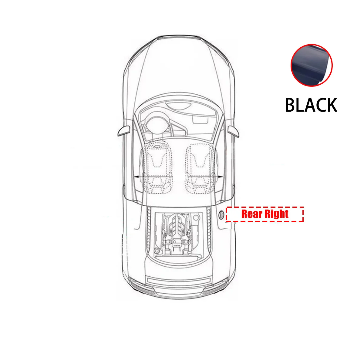 Black- Rear Right