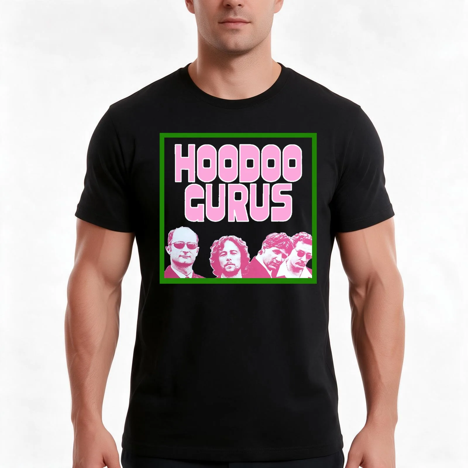 Hoodoo Gurus Band T-Shirt Summer Casual Cotton Tee Oversized Streetwear Tops Vintage Graphic Print Loose Fit Short Sleeve