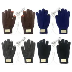 Guantes calefactables eléctricos USB, manoplas recargables, impermeables, temperatura ajustable, ciclismo y esquí