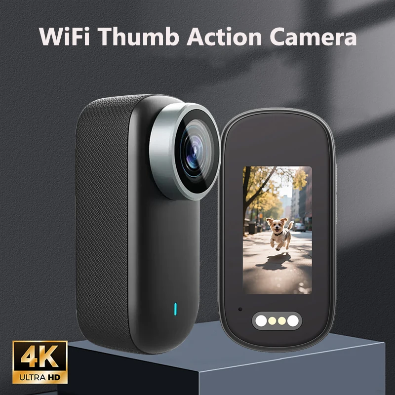 

4K Pixel камера для кошек и собак, мини-камера для большого пальца, уличная велосипедная видеокамера, широкоугольная камера для мотоцикла, портативная камера для шлема