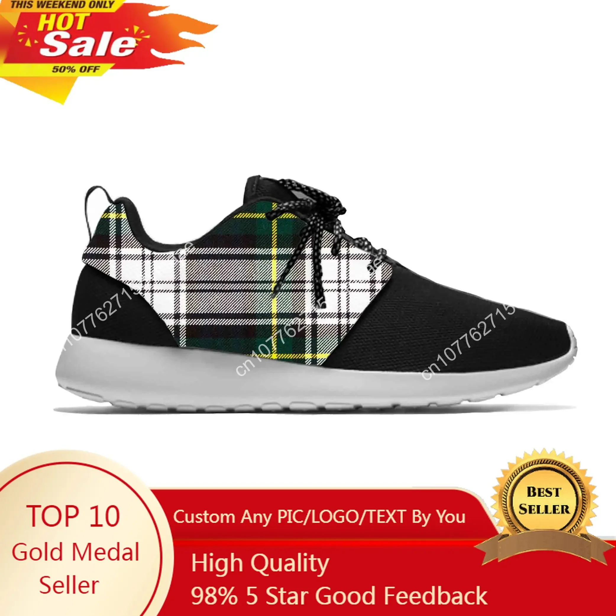 

Hot Gordon Tartan Plaid Scottish Stewart Aesthetic Latest Running Shoes Casual Men Women Sneakers Classic Mesh Sports Shoes