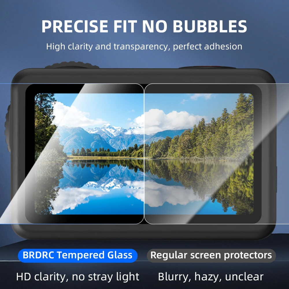 Flymile beschermfolie voor DJI OSMO Action 6-accessoires Lensscherm Gehard glas HD-beschermfolie